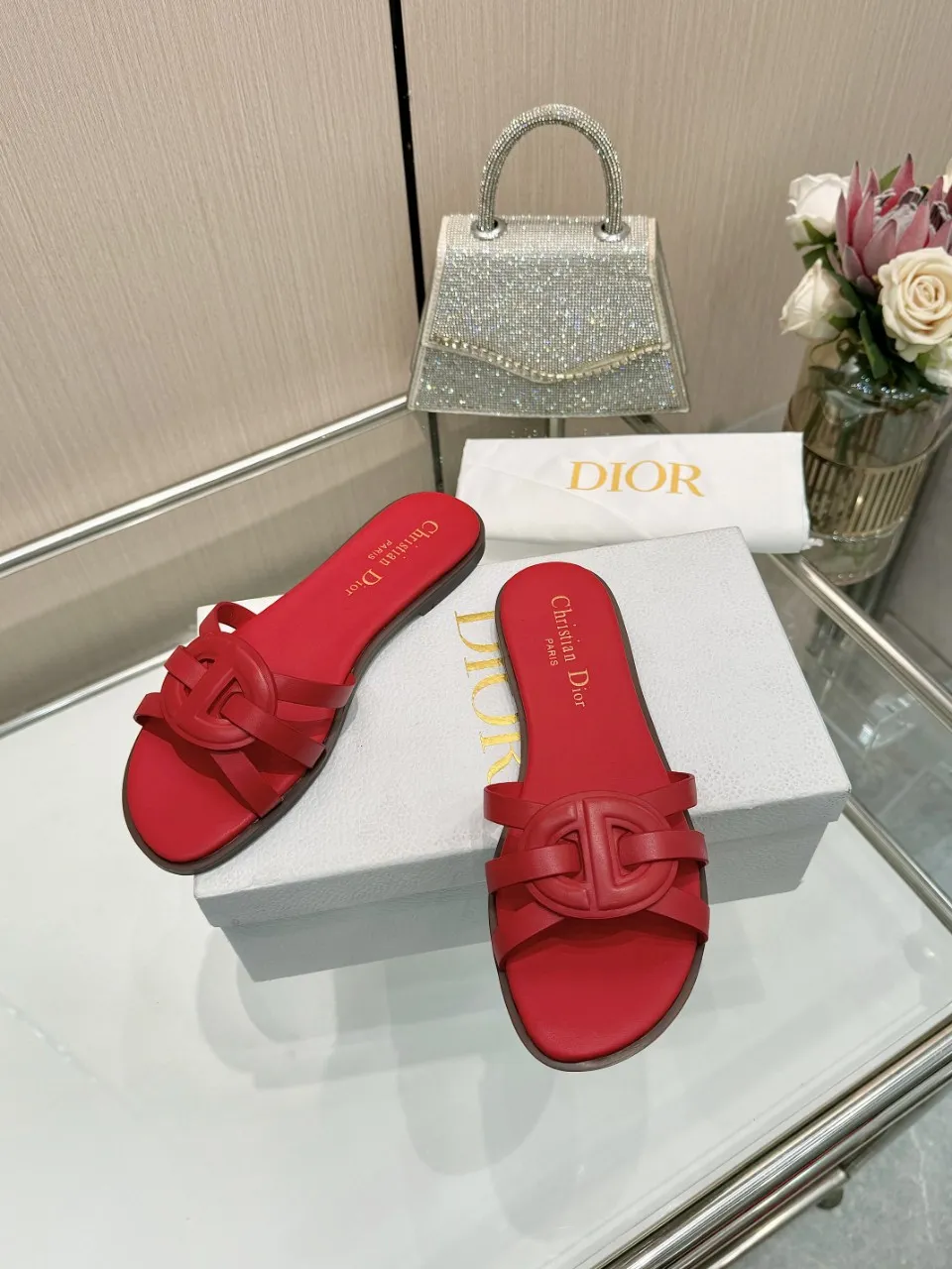 👟👟Ex-factory price 340👟👟 Dior new model, 9 colors available, cowhide fabric, code number 35-42, leather sole +40